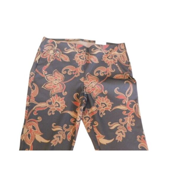 Chico's Size 16 (3) So Slimming Paisley Print STRETCH Knit Ankle Pants NWT $99 - Picture 2 of 3